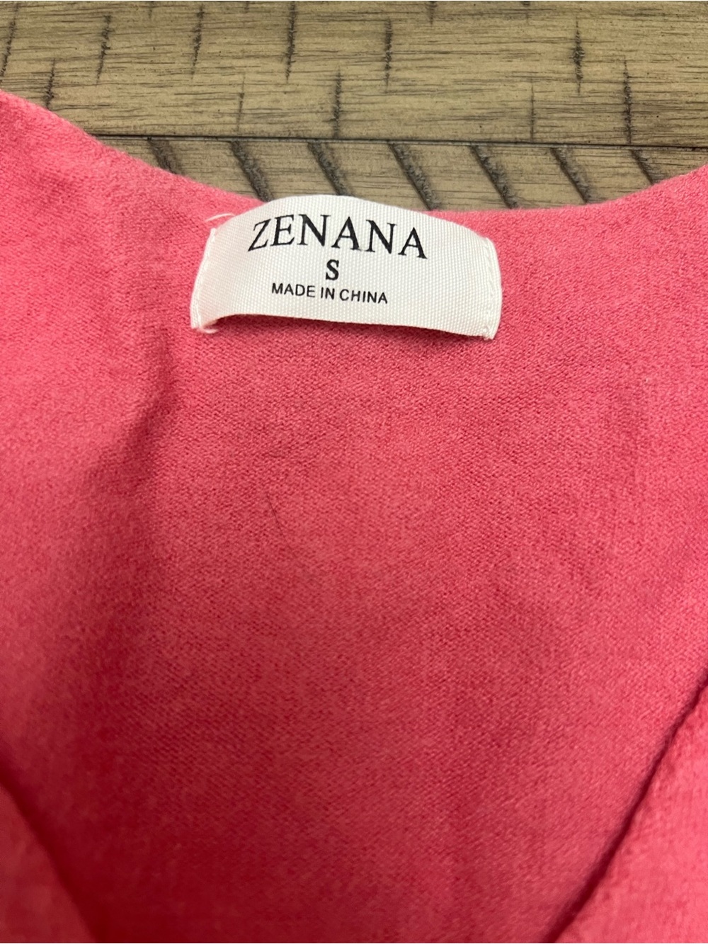 Women’s Boutique Zenana Bright Coral V-Neck Top - S